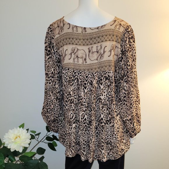 Scandal Hera Top. Cheetah. Size L. NWT - Picture 3 of 8